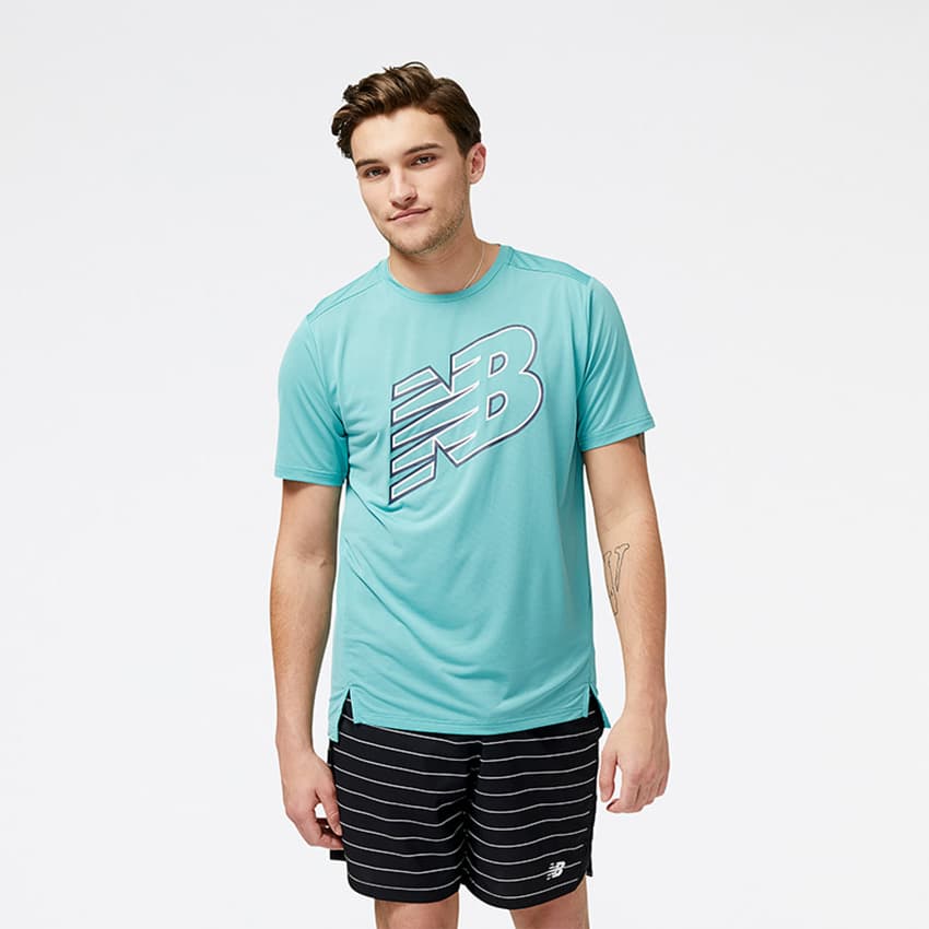 New Balance Men's Accelerate Sleeve Graphic T-Shirt S