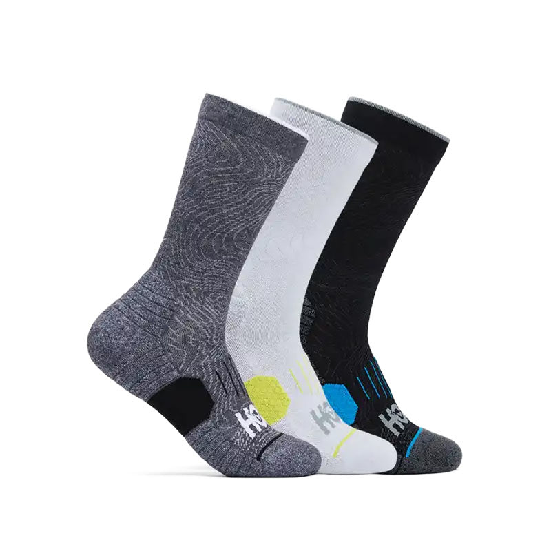 Hoka Crew Run Sock 3 Pack S