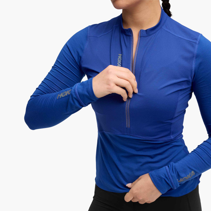 Hoka Women&#39;S Skybreeze Long Sleeve Zip XS