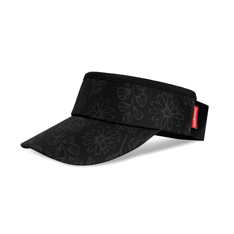 Headsweats Unisex Supervisor Black Floral OSFA