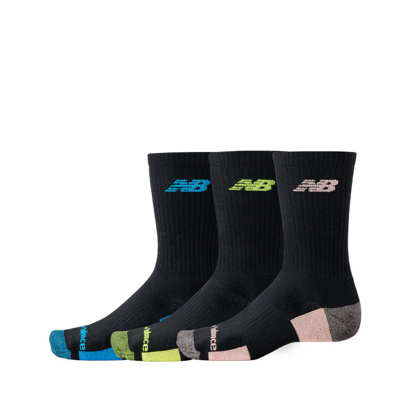 New Balance Unisex Performance Cushioned Crew 3 Pack S