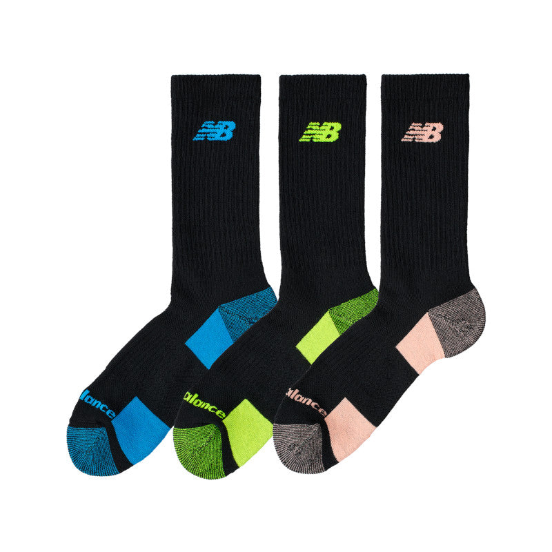 New Balance Unisex Performance Cushioned Crew 3 Pack S