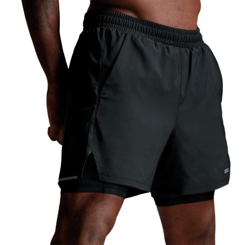 2XU Men's Aero Mesh 2-in-1 5 Inch Shorts S