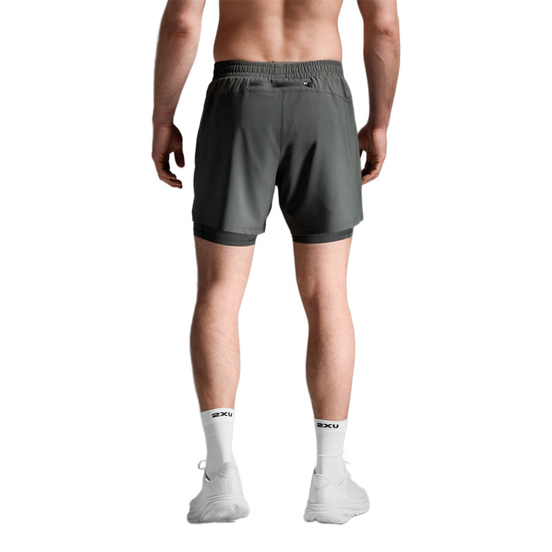 2XU Men's Aero Mesh 2-in-1 5 Inch Shorts S