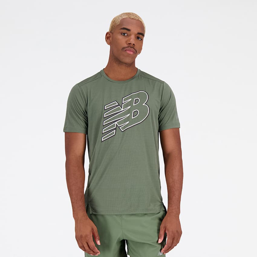 New Balance Men&#39;s Accelerate Graphic Short Sleeve T- S