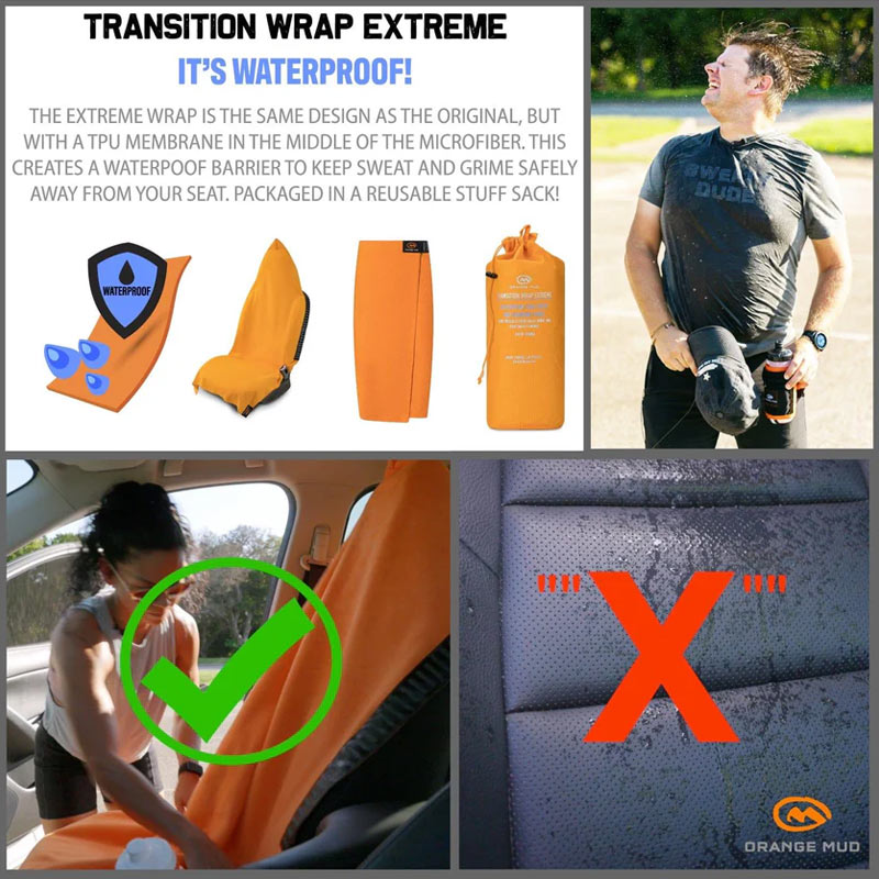 Orange Mud Waterproof Seat Cover and Changing Towel ONE SIZE