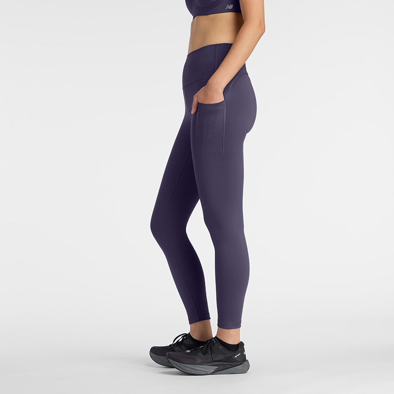 New Balance Women's NB Sleek Pocket High Rise Leggin XS