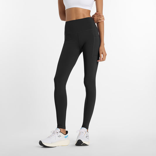 New Balance Women's NB Sleek Pocket High Rise Leggi XS