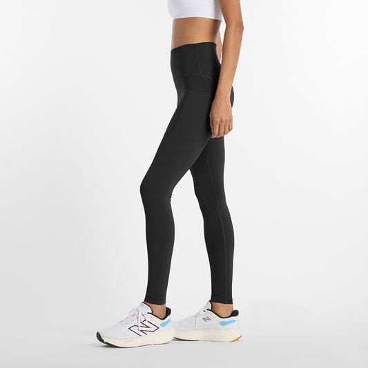 New Balance Women's NB Sleek Pocket High Rise Leggi XS