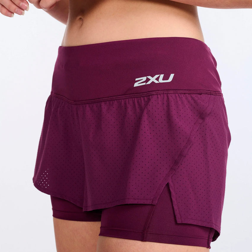 2XU Women's Aero 2-in-1 4 Inch Shorts XS