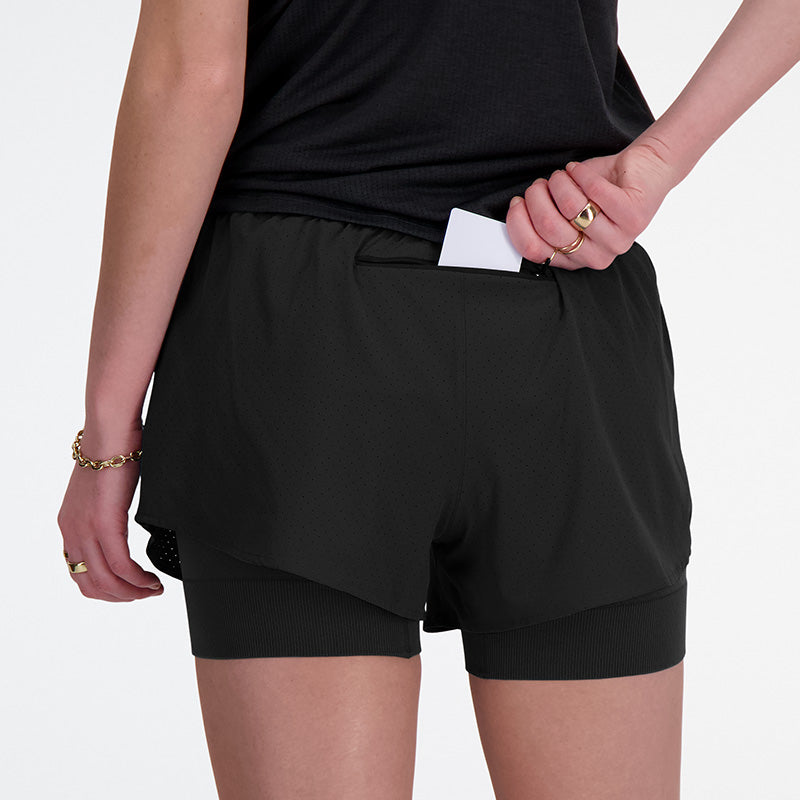 New Balance Women&#39;s RC 2-in-1 Short 3&#39;&#39;