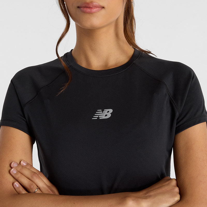 New Balance Women&#39;s Jacquard Slim T-Shirt XS