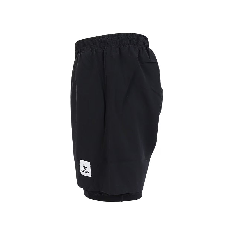 SAYSKY Men's 2 In 1 Pace Shorts 5'' S